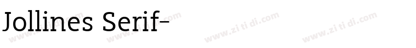 Jollines Serif字体转换